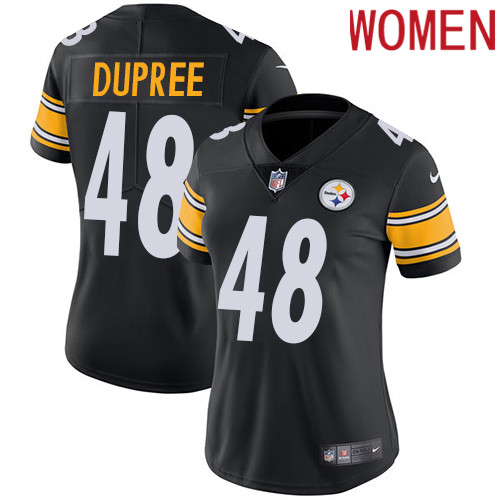 2019 women Pittsburgh Steelers 48 Dupree black Nike Vapor Untouchable Limited NFL Jersey